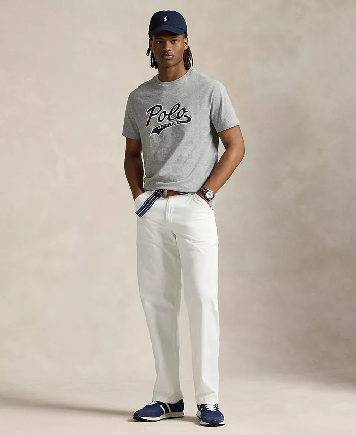 

Мужская футболка с принтом Classic-Fit из джерси Polo Ralph Lauren, серый