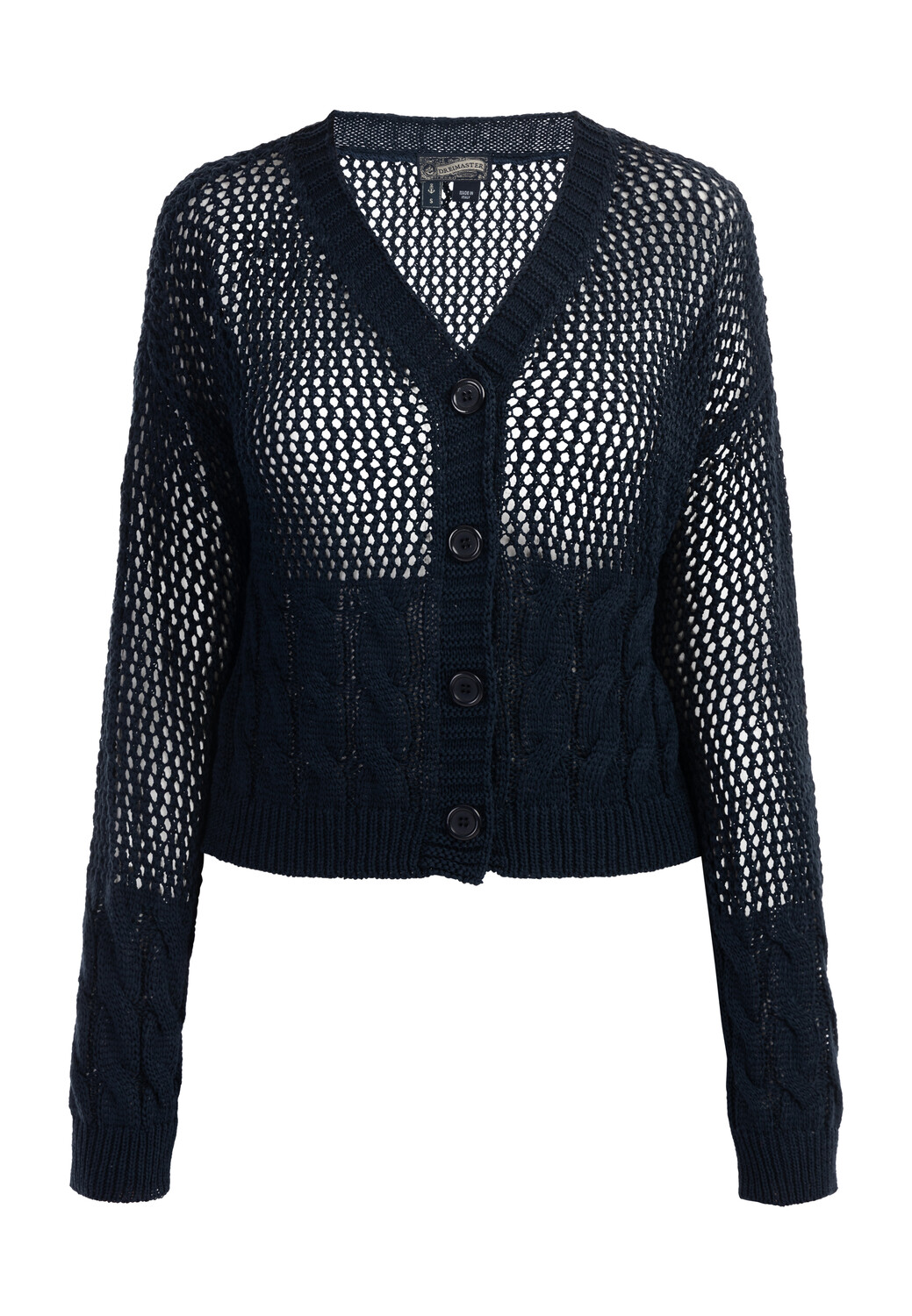 

Пуховик DreiMaster Weitmaschige Strickjacke, морской
