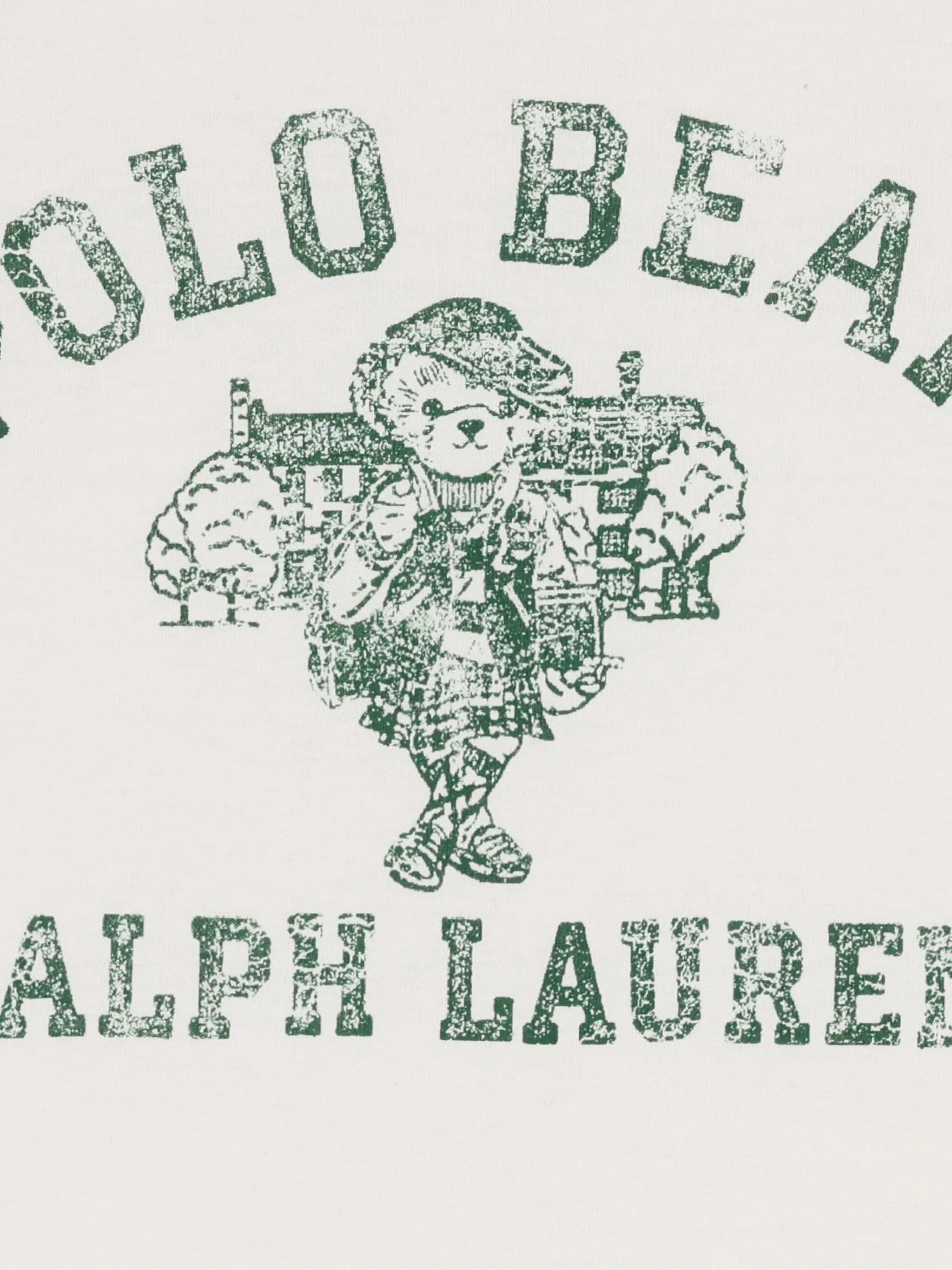 Футболка с графичным принтом Polo Ralph Lauren Kids, белый — фото 3