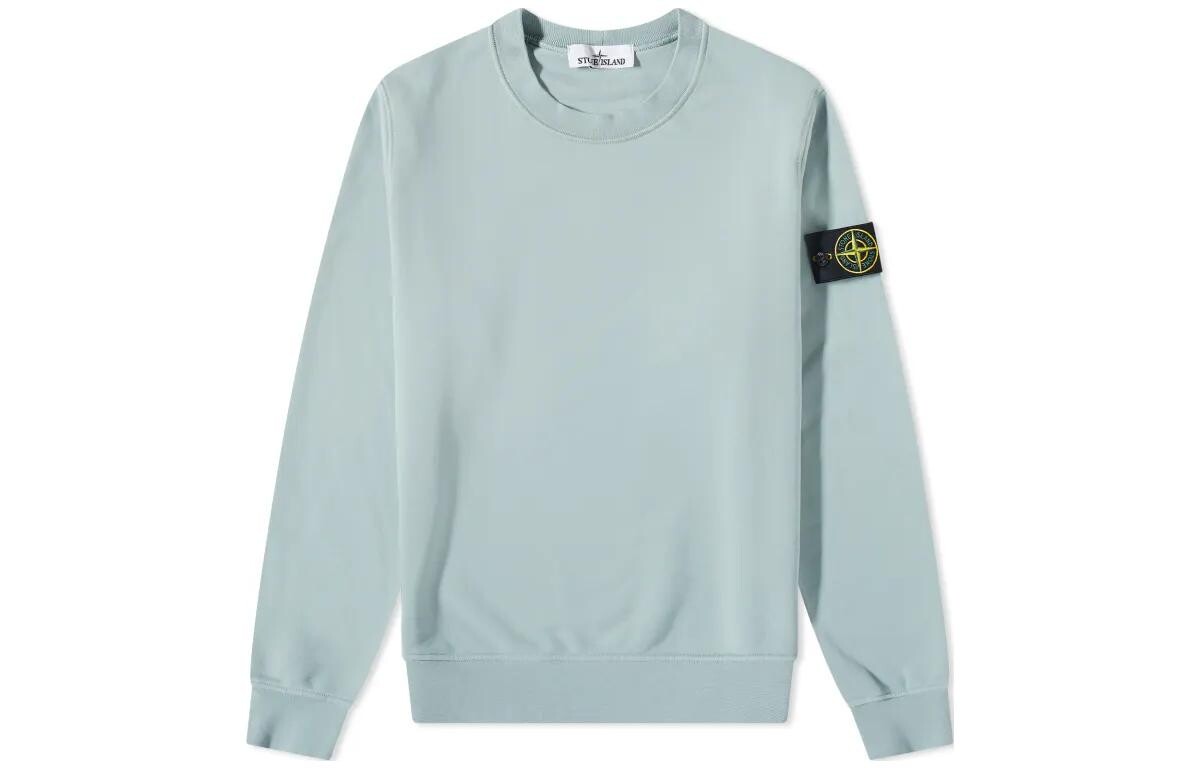 

Толстовка мужская Stone Island Compass-badge, сине-зеленый