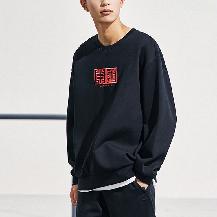 

Life Collection Толстовка унисекс черная Anta, черный