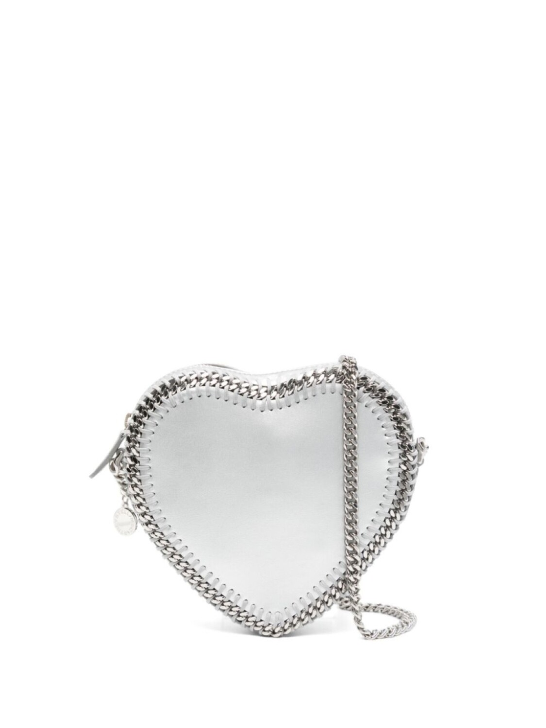 

Stella McCartney сумка через плечо Falabella Heart, серебряный