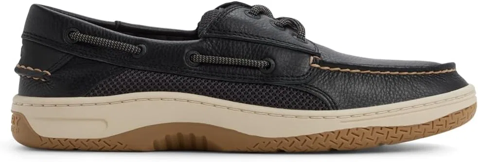 Лоферы Sperry Men's Billfish 3-Eye Leather Boat Shoe, Jet Black — фото 2