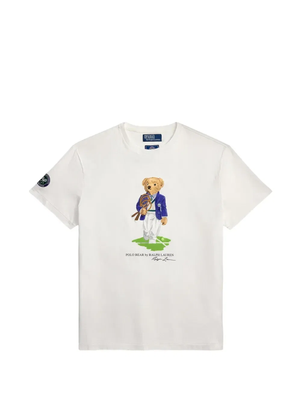 Футболка с принтом из коллаборации с Wimbledon 2026 POLO RALPH LAUREN, белый