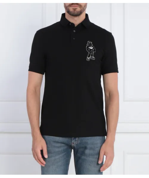 

Футболка поло Regular fit Emporio Armani, черный