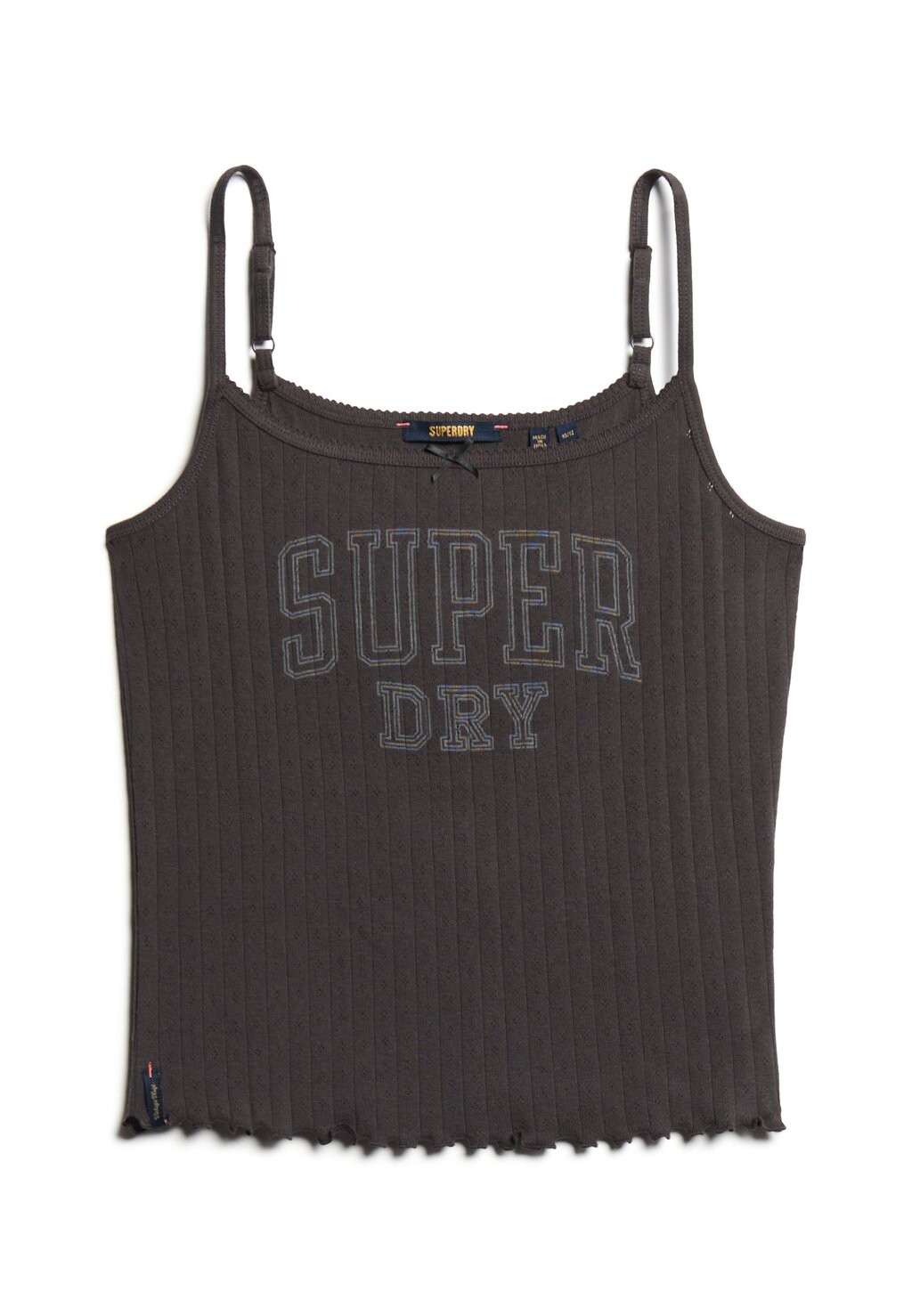 

Топ ATHLETIC ESSENTIALS GRAPHIC POINTELLE CAMI Superdry, черный