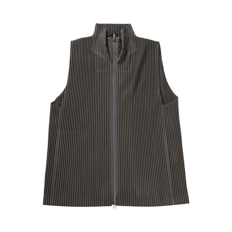 

Утепленный жилет Homme Plissé Issey Miyake MC March Vest 'Charcoal Grey', серый
