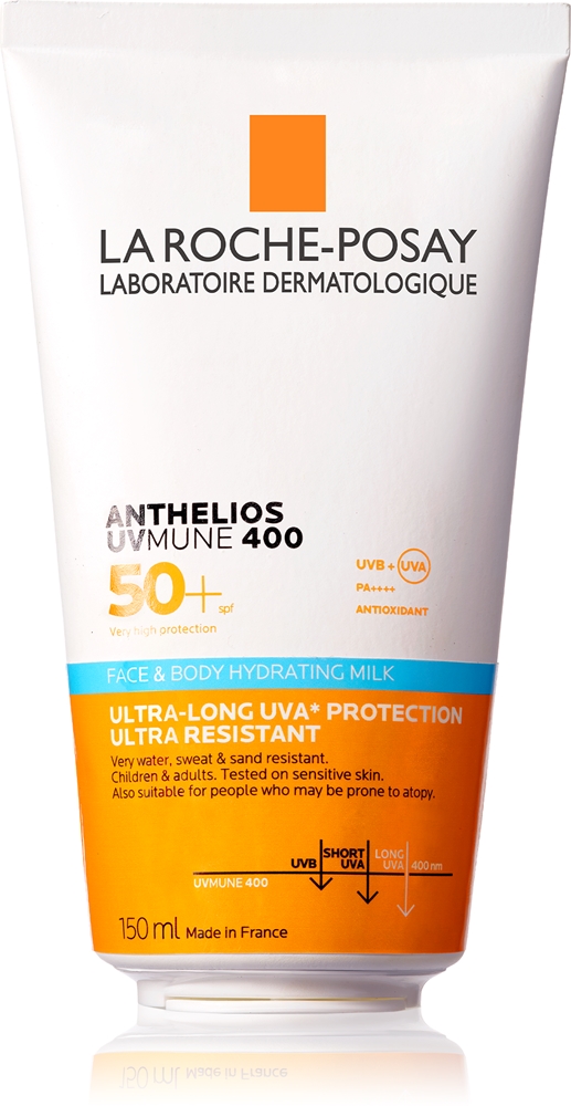 

Защитный увлажняющий лосьон для лица и тела Anthelios UVMune 400 с фактором защиты 50+ La Roche-Posay, 150 мл