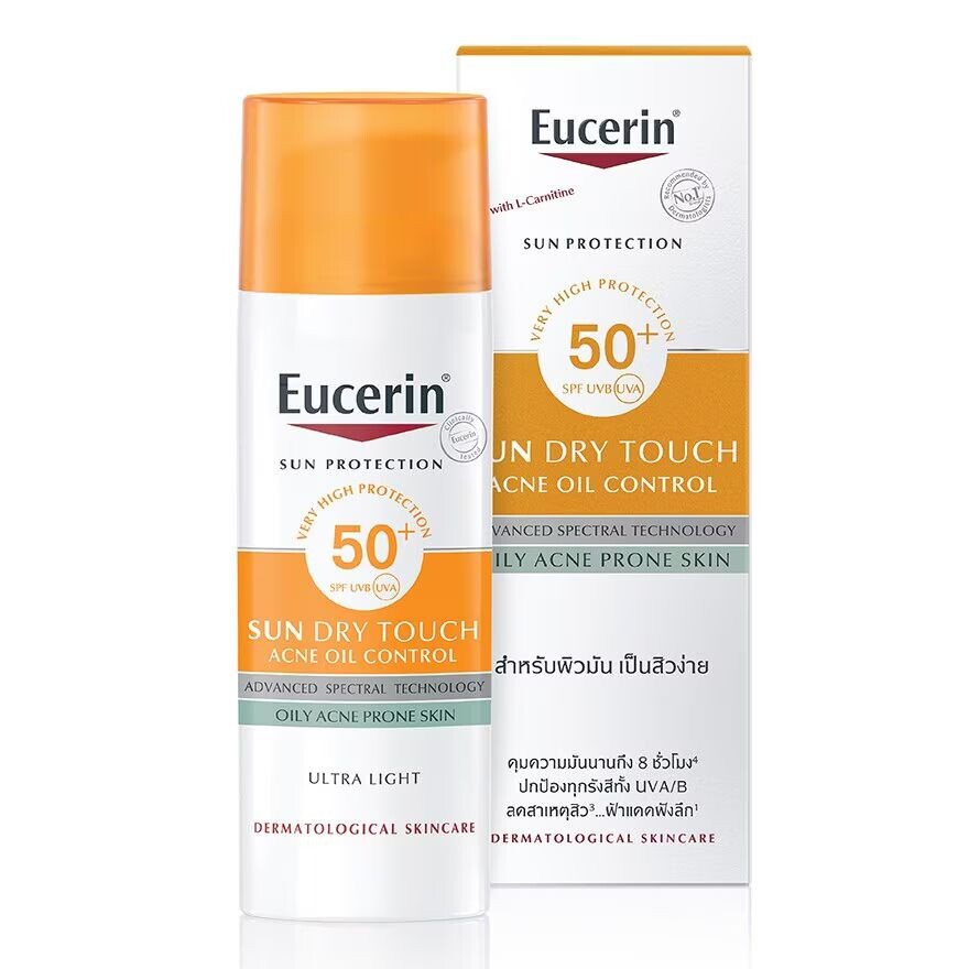

Eucerin Sun Dry Touch Oil Control Face SPF50+ 50 мл, White