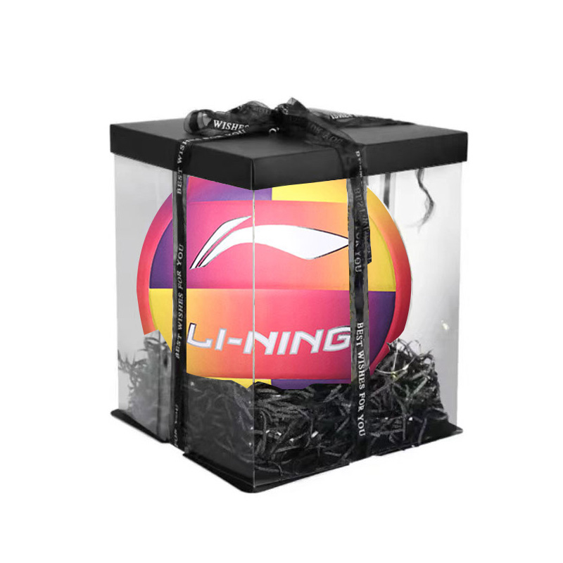 

LINING Размер 5 волейбольный мяч Unisex фиолетово-желтый градиент