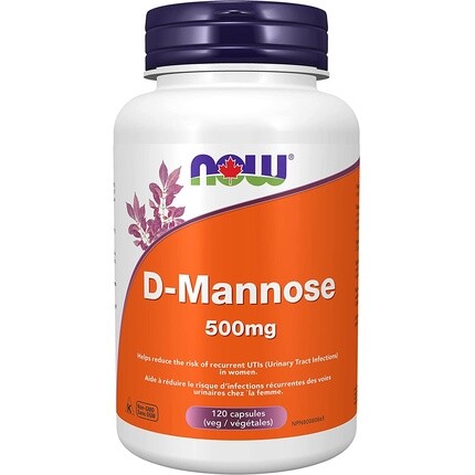 

D-манноза 500 мг вегетарианские капсулы 120 штук, Now Foods