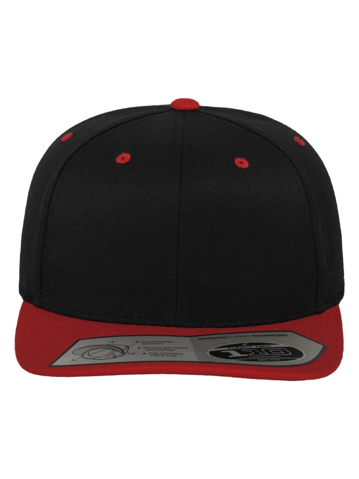 

Бейсболка Flexfit 110 Fitted, цвет blk/red