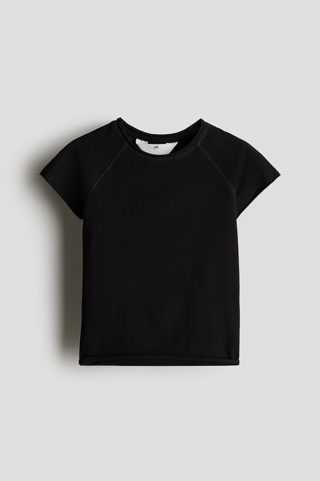 

Хлопковая рубашка H&M, черный