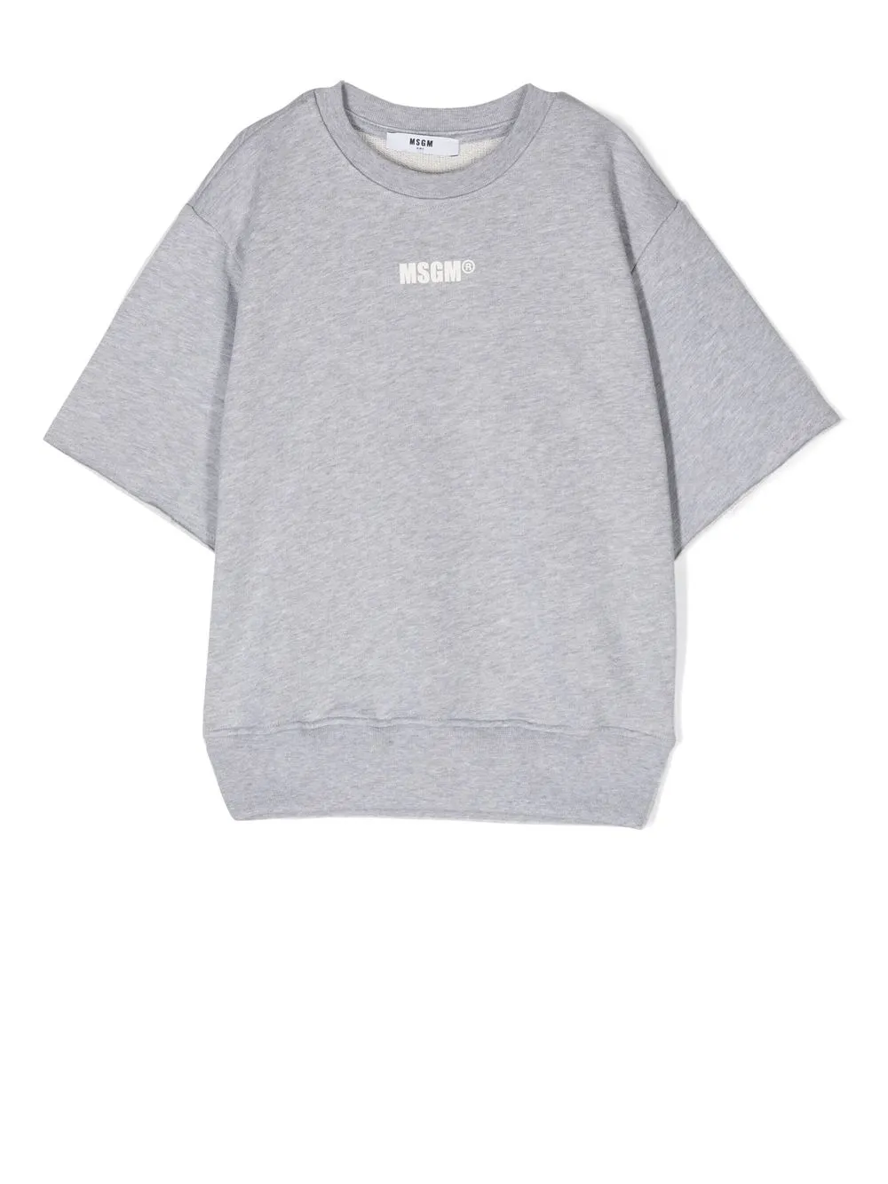 

Футболка с логотипом MSGM Kids, серый