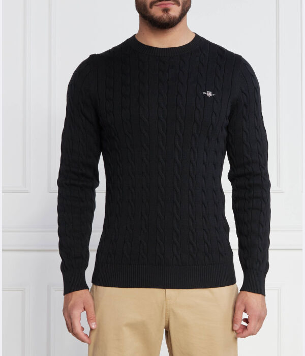 

Свитер Regular fit Gant, черный