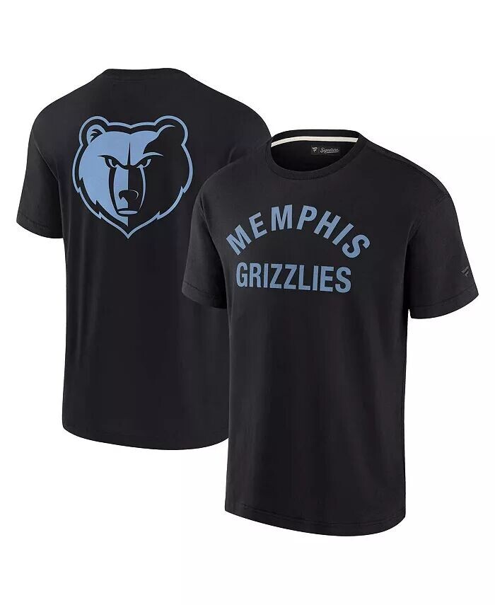 

Мужская и женская черная футболка Memphis Grizzlies Super Soft Fanatics Signature