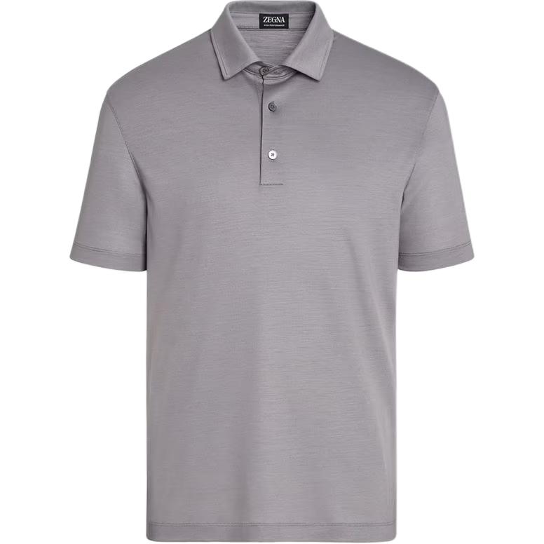 

Футболка поло мужская серая Ermenegildo Zegna