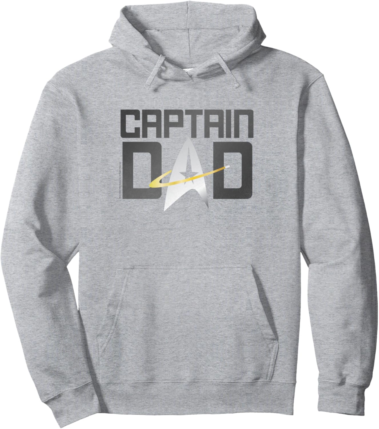 

Худи «Капитан Папа» из сериала «Звездный путь: Следующее поколение» ко Дню отца, серая Star Trek