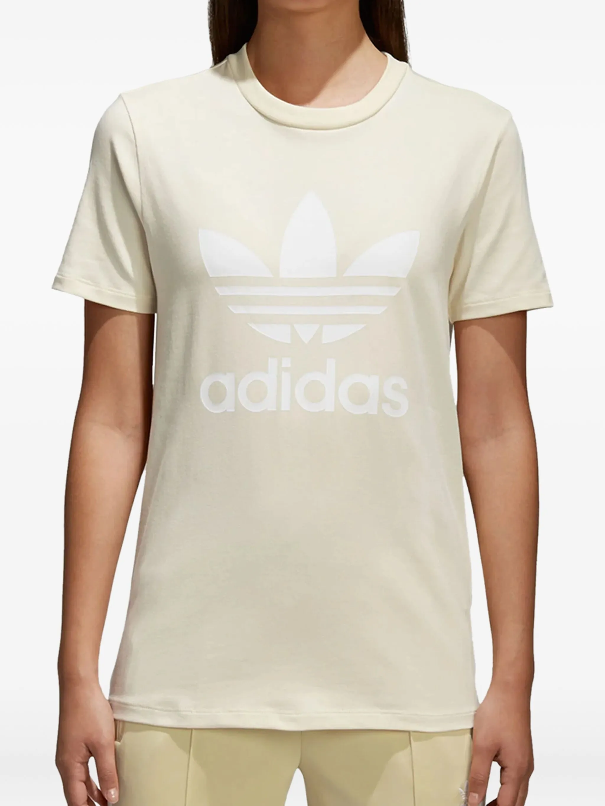 

Футболка Stadium Originals Trefoil Mist Sun/White Adidas, желтый