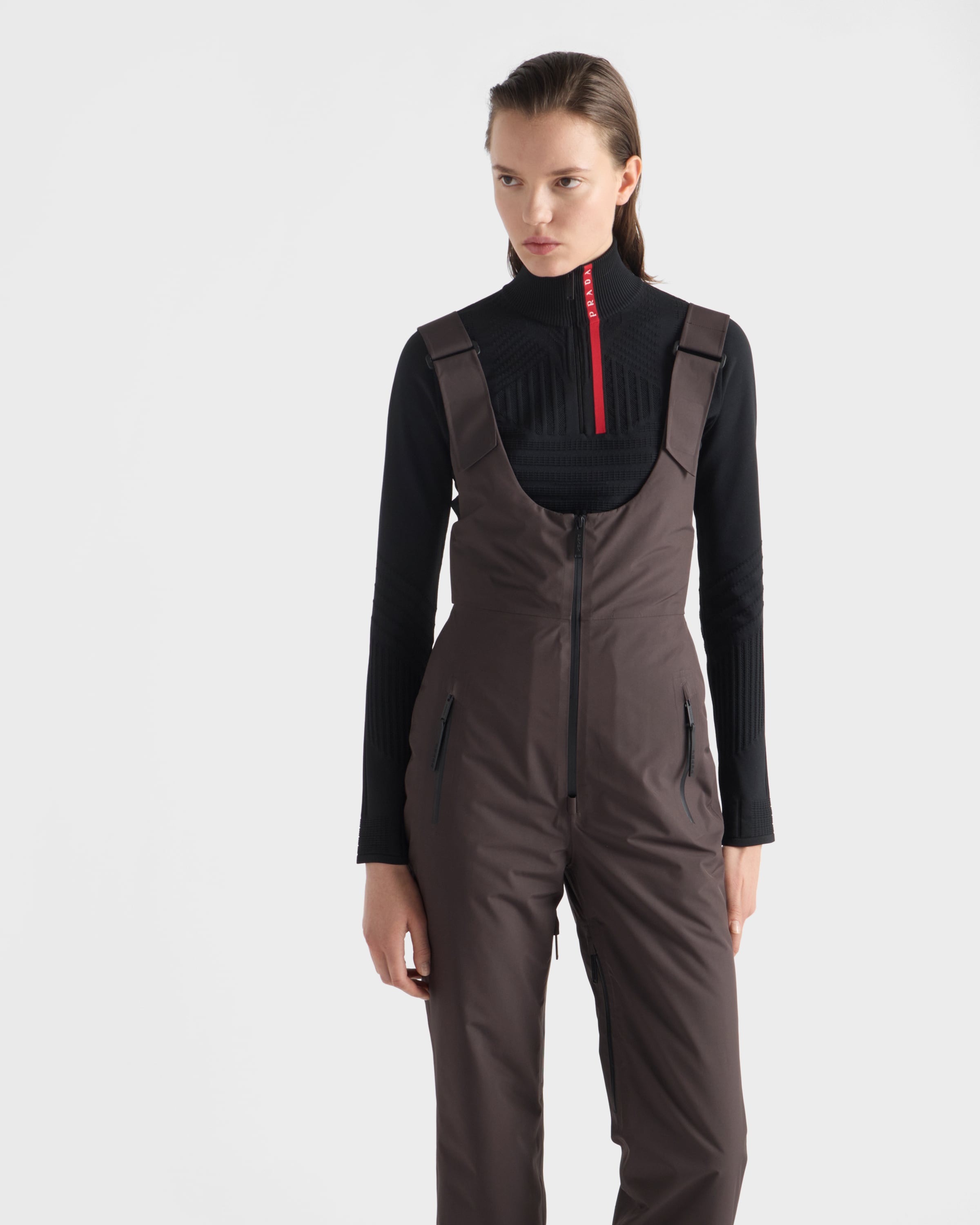 Лыжный комбинезон Extreme-Tex с лямками Prada, эбеновый — фото 3