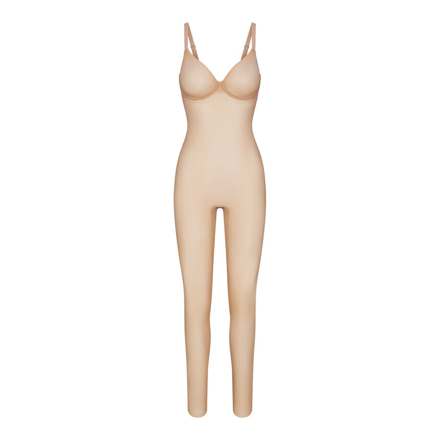 

Комбинезон на косточках SKIMS Simply Bare, цвет Clay