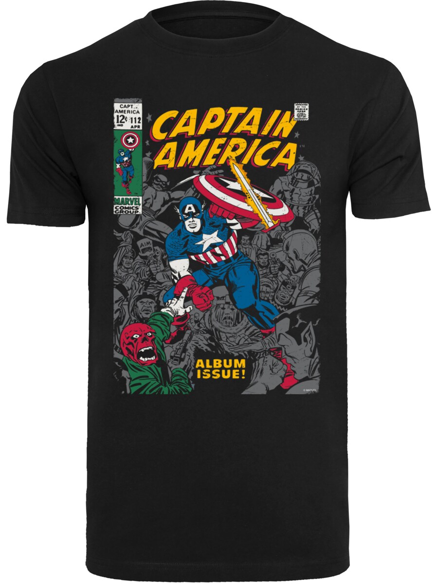 

Рубашка F4NT4STIC Marvel Captain America Album Issue Cover, черный