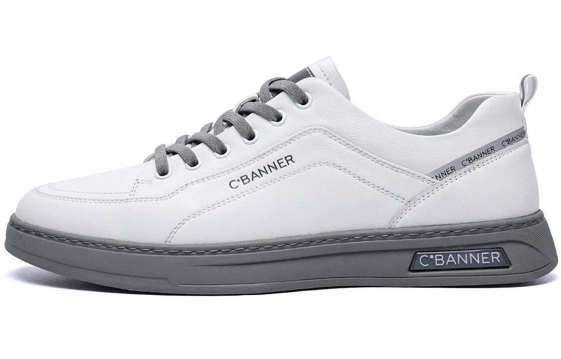 

Кроссовки C°BANNER Skateboarding Shoes Men Low-top White/Gray, белый/серый