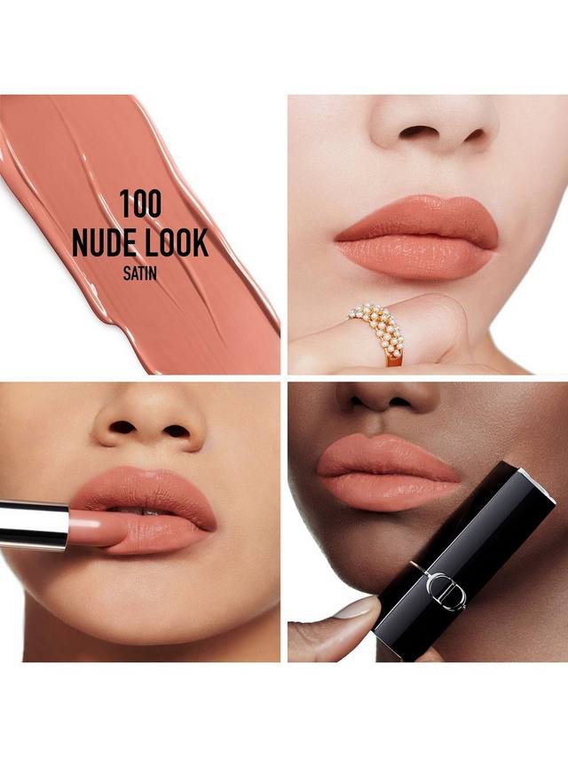 Помада Rouge Dior Couture Colour с сатиновым финишем DIOR, 100 Nude Look — фото 2