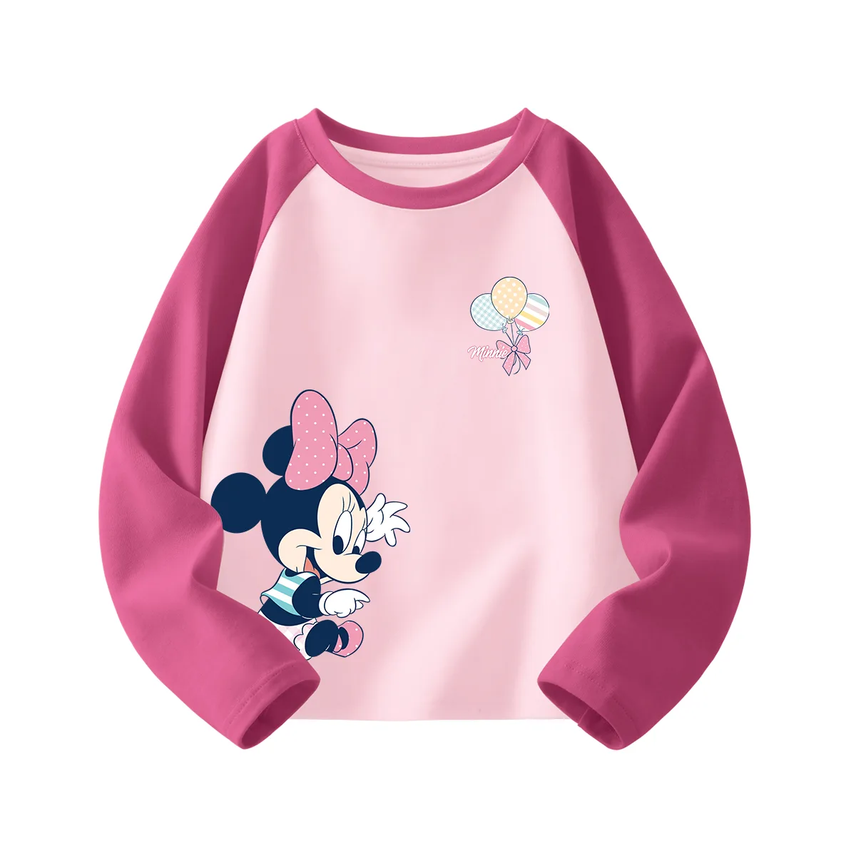Детская футболка с круглым вырезом Disney, Di-Rainbow Heart Fuchsia — фото 3