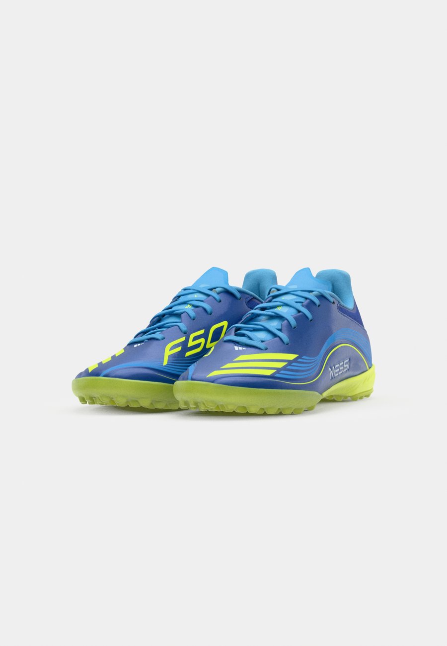 Кроссовки Adidas Performance F50 MESSI LEAGUE TURF FOOTBALL BOOTS, Team Royal Blue/Solar Yellow/Semi Blue Burst/Royal Blue — фото 4