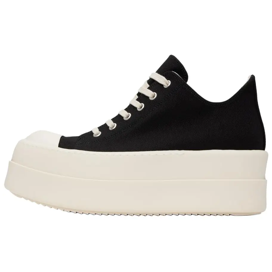 

RICK OWENS /RO Низкие парусиновые туфли с двойным бампером, мужские, черные