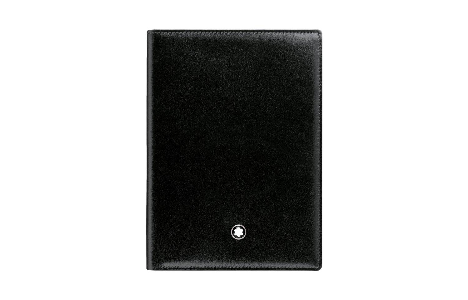 

MONTBLANC Кожаный визитник мужской черный Cow Leather