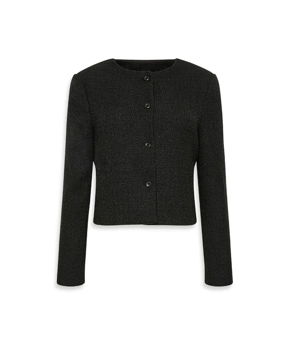 

Женский твидовый пиджак Calvin Klein, черный