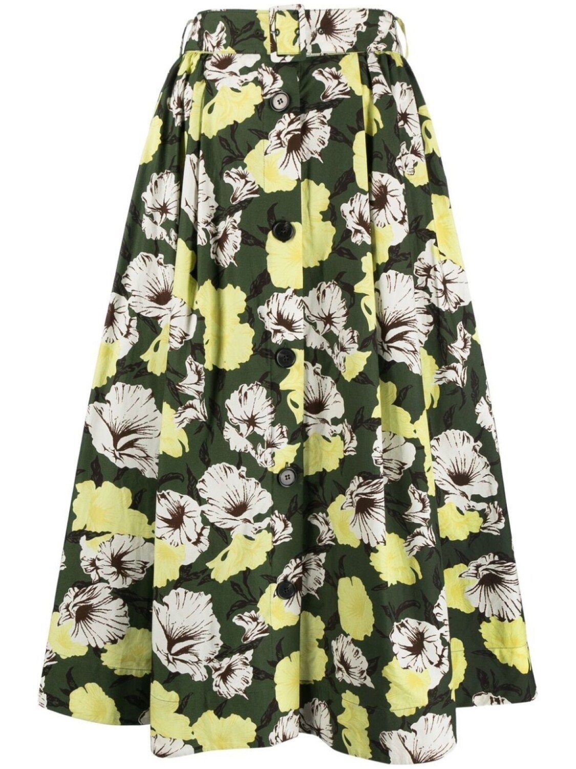 

MSGM юбка с принтом Hibiscus Camouflage, зеленый