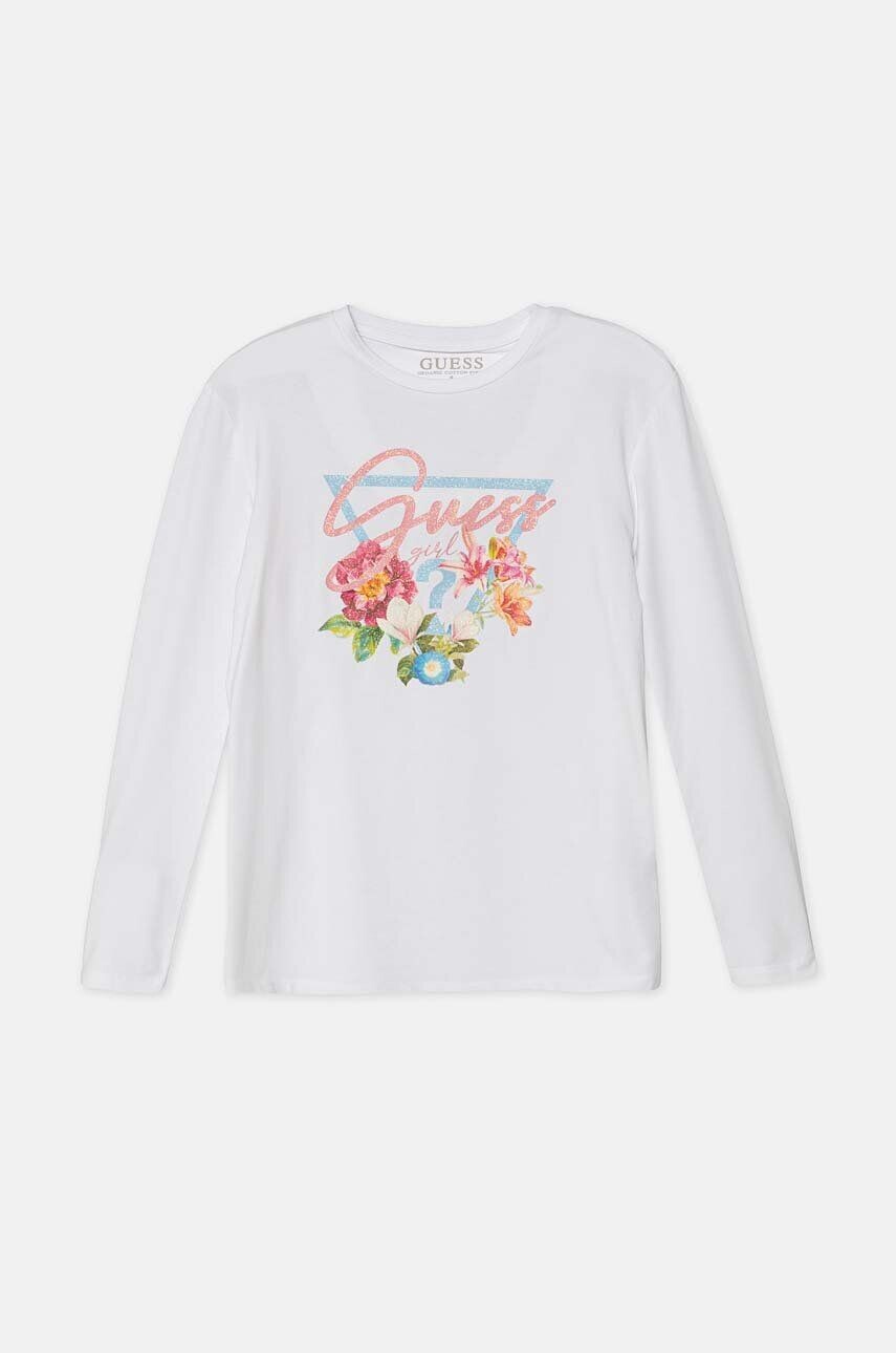 

Детская футболка с длинными рукавами Guess, белый