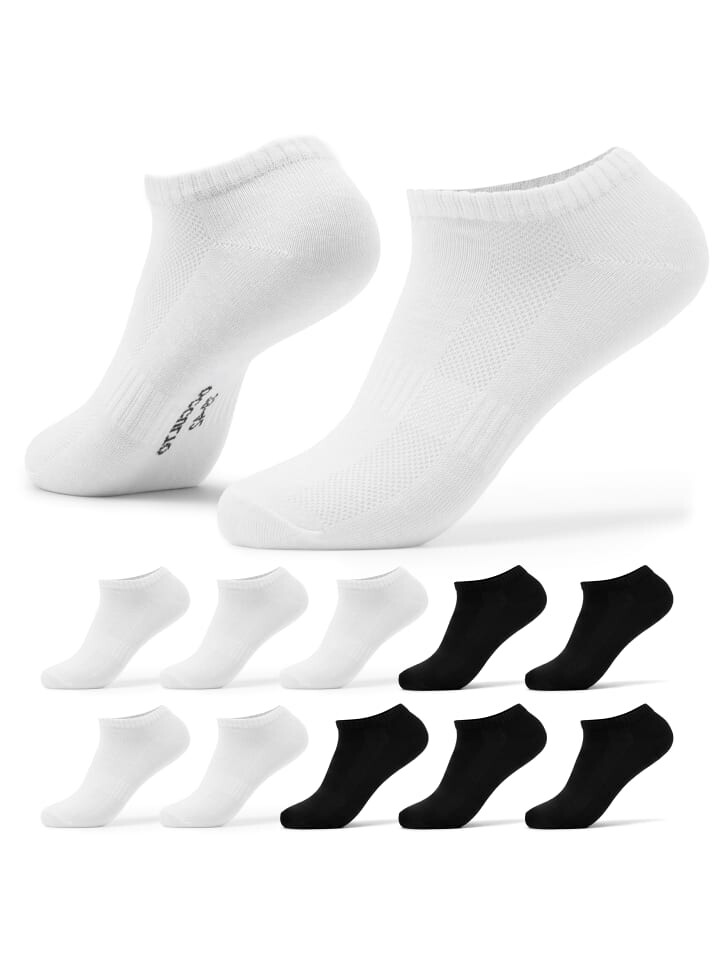 

Носки Occulto 10er Pack Sneaker aus Bio Baumwolle Johannes, цвет schwarz-weiß