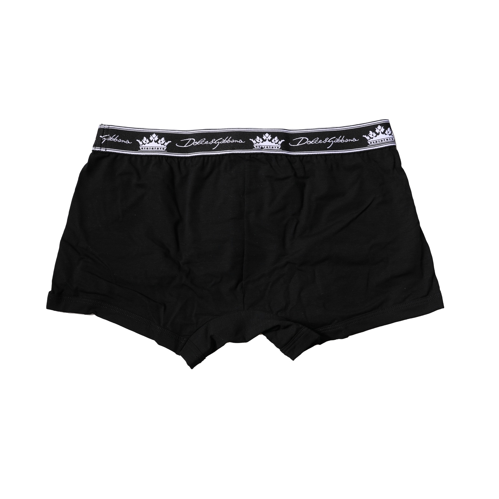 Черные хлопковые стрейч-боксеры стандартного размера Dolce & Gabbana, Black — фото 4