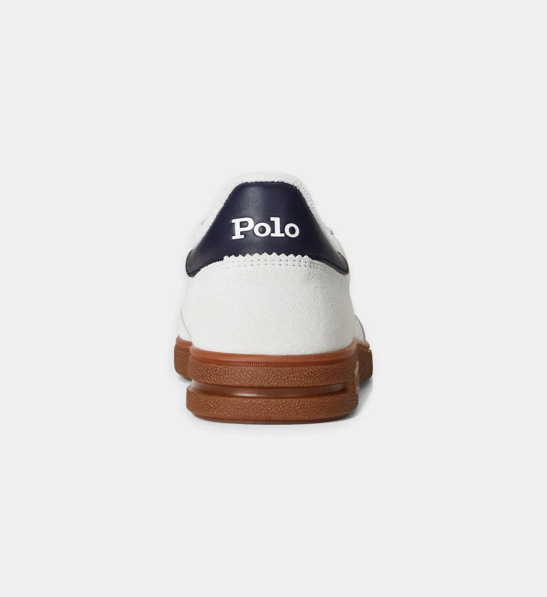 Фирменные кожаные низкие кеды POLO RALPH LAUREN, синий — фото 3