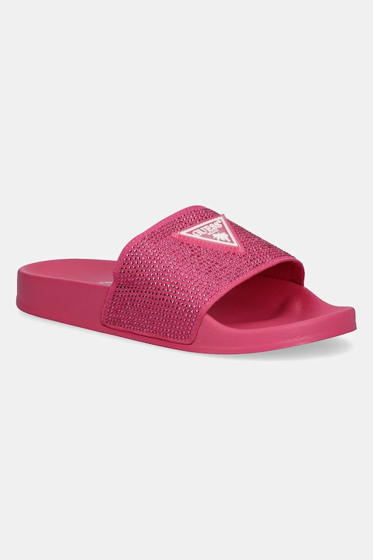 Шлепанцы Beach Slippers Strass Guess, розовый