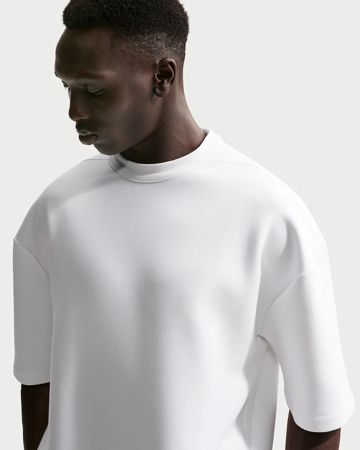 Мужская футболка Dri-FIT с коротким рукавом Nike 24.7 ImpossiblySoft, White/Sail/Photon Dust — фото 3
