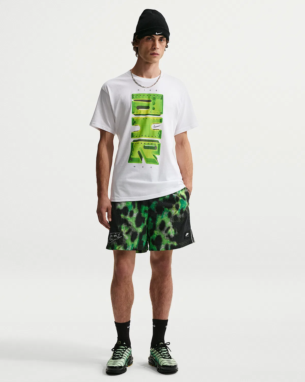 Мужские шорты Nike Air Woven, Mean Green/White