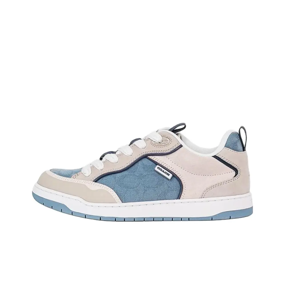 

Кроссовки C023 низкие скейтбордские мужские серый синий COACH, серо-голубой