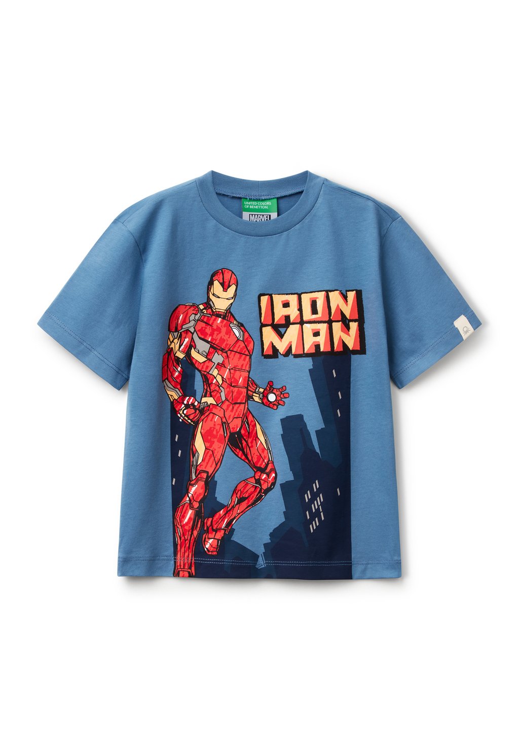 

Футболка с принтом IRON MAN MARVEL United Colors of Benetton, синий