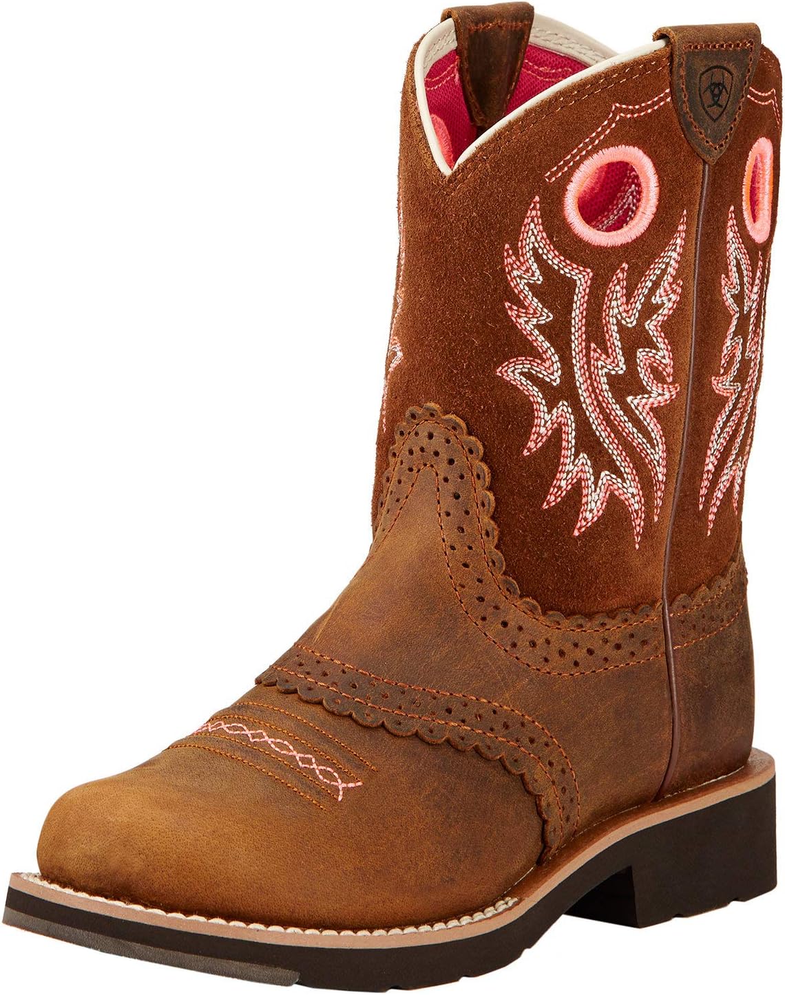 Детские кожаные вестерн-сапоги Ariat Fatbaby Cowgirl, коричневый