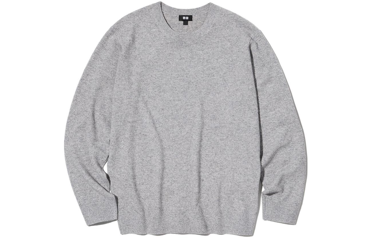 

Джемпер Uniqlo Cashmere Crew Neck, сетло-серый