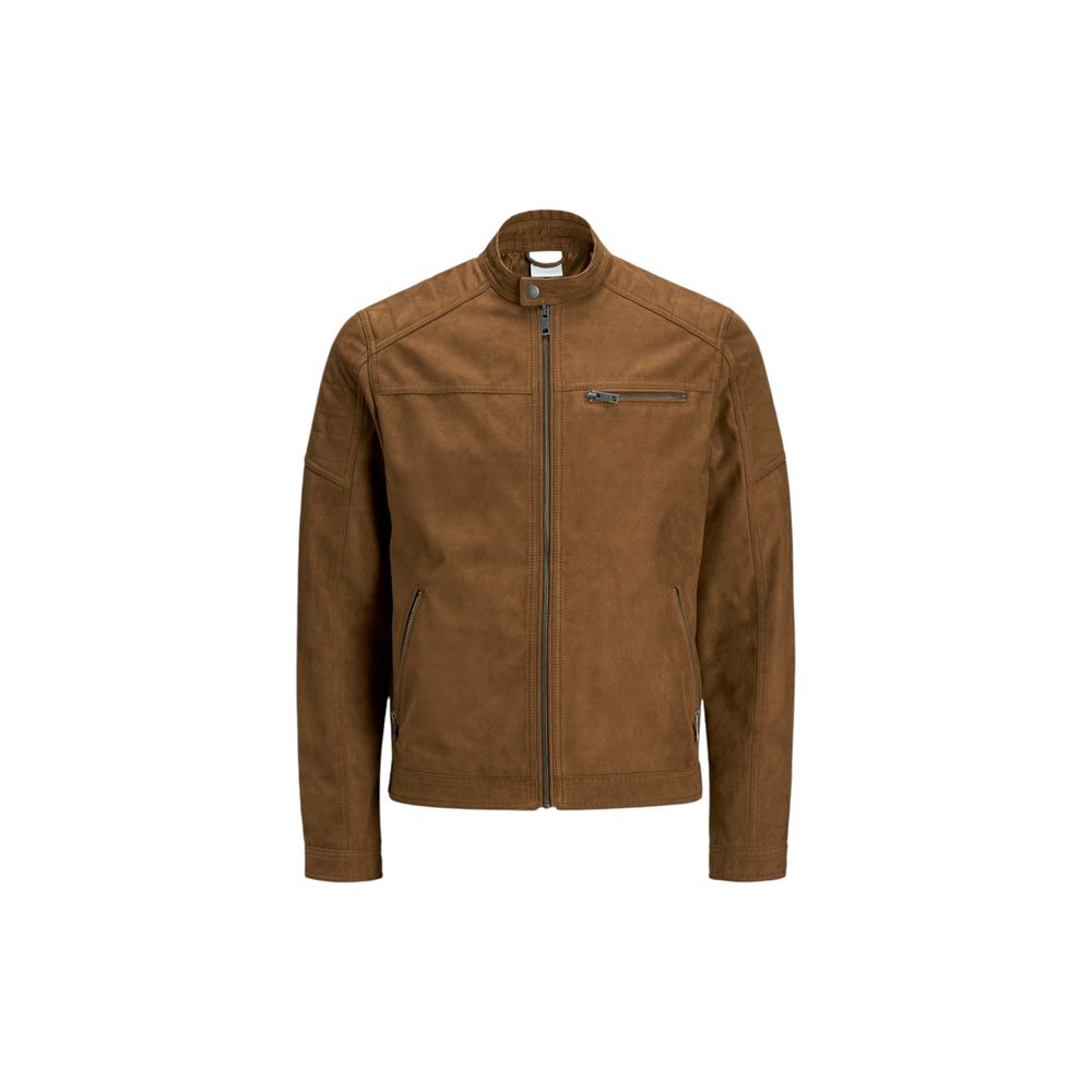 

Бежевая куртка из синтетической кожи Jack & Jones