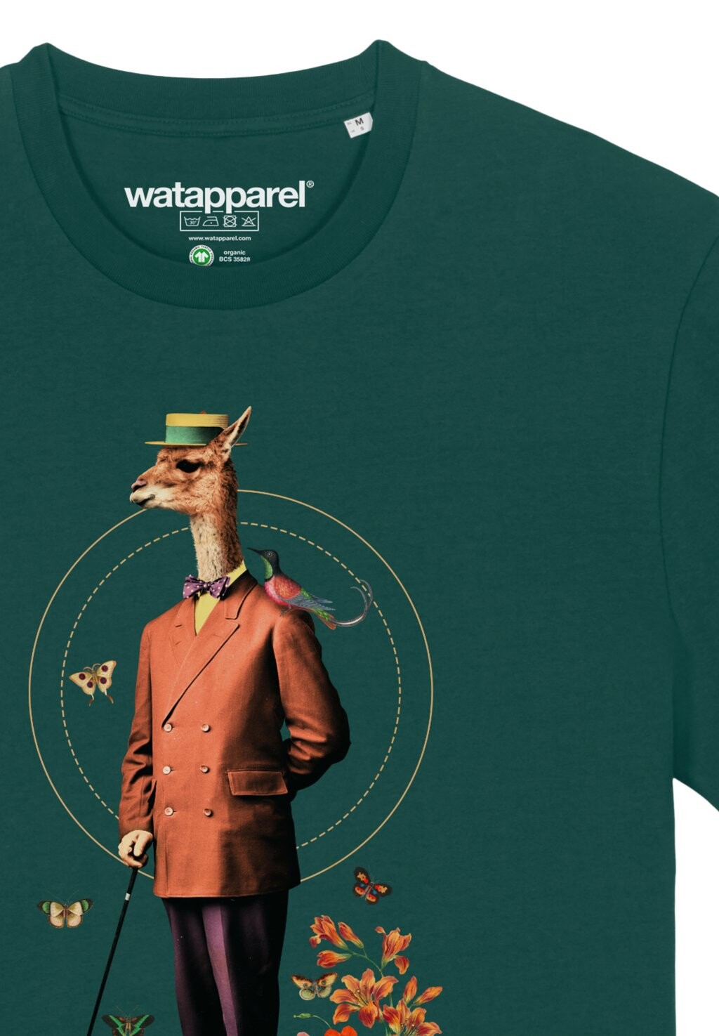 

Футболка с принтом FANCY LLAMA watapparel, темно-зеленый