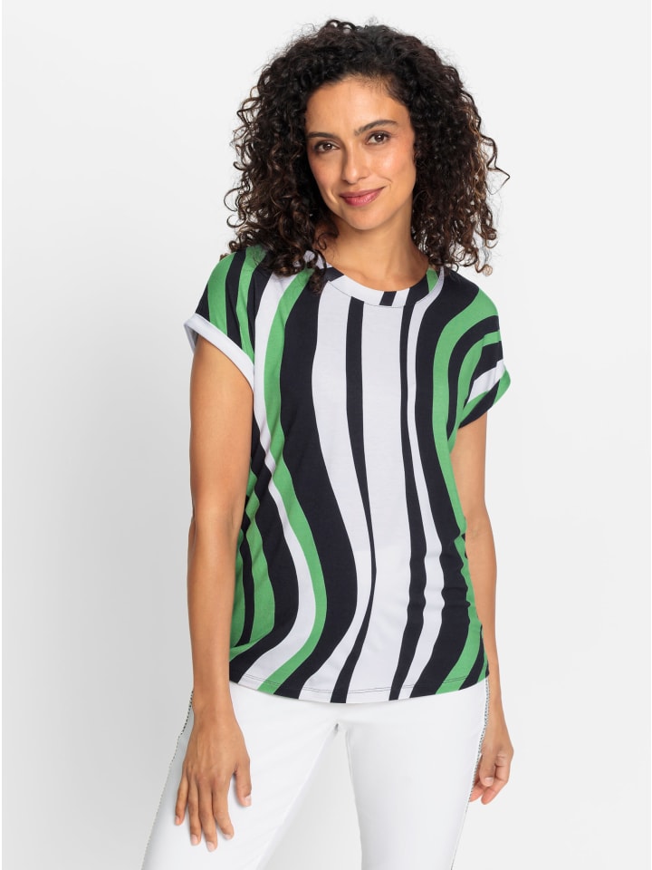 

Полосатая рубашка в белую и яблочную полоску WITT WEIDEN