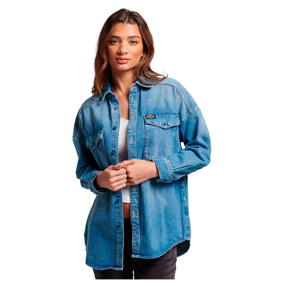 

Рубашка Superdry Denim, синий