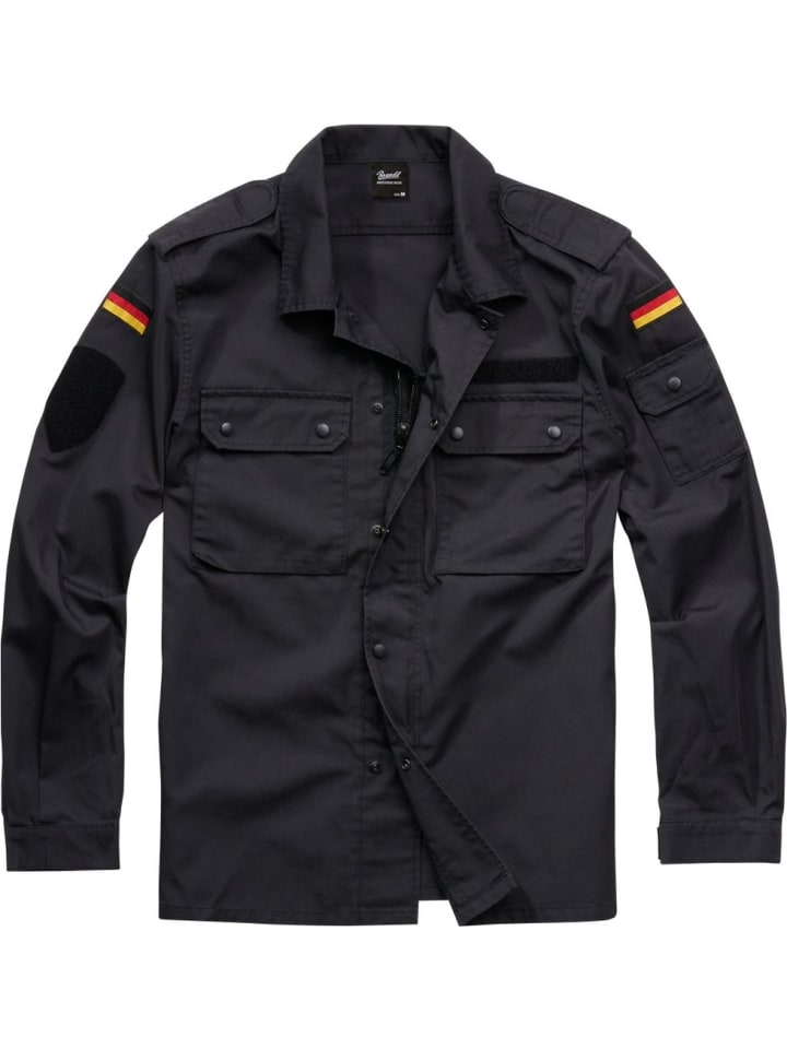 

Brandit Рубашка "Полевая туника черно-белого цвета" черного цвета